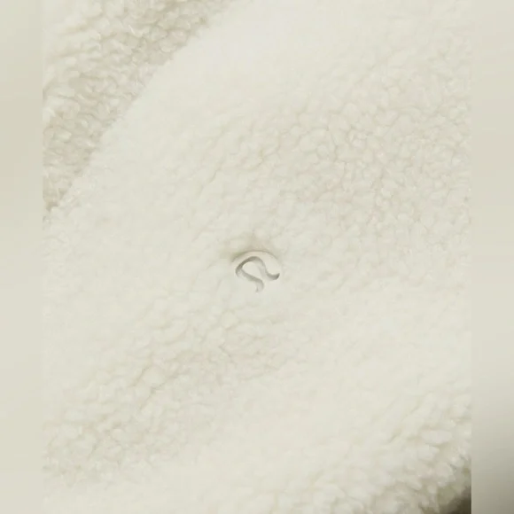 NWOT Lululemon Wunder Puff Cropped Jacket Texture Fleece Goose Down Bone sz 6 - Picture 6 of 16